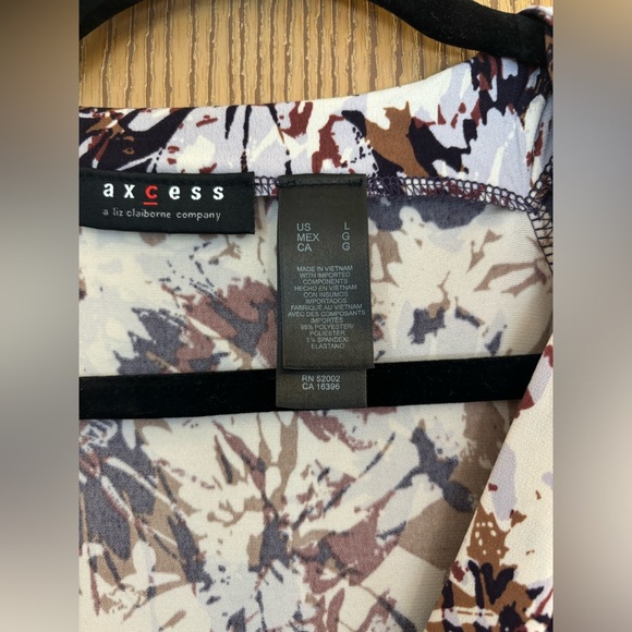 Axcess tie waist faux wrap dress sz L - Picture 5 of 8